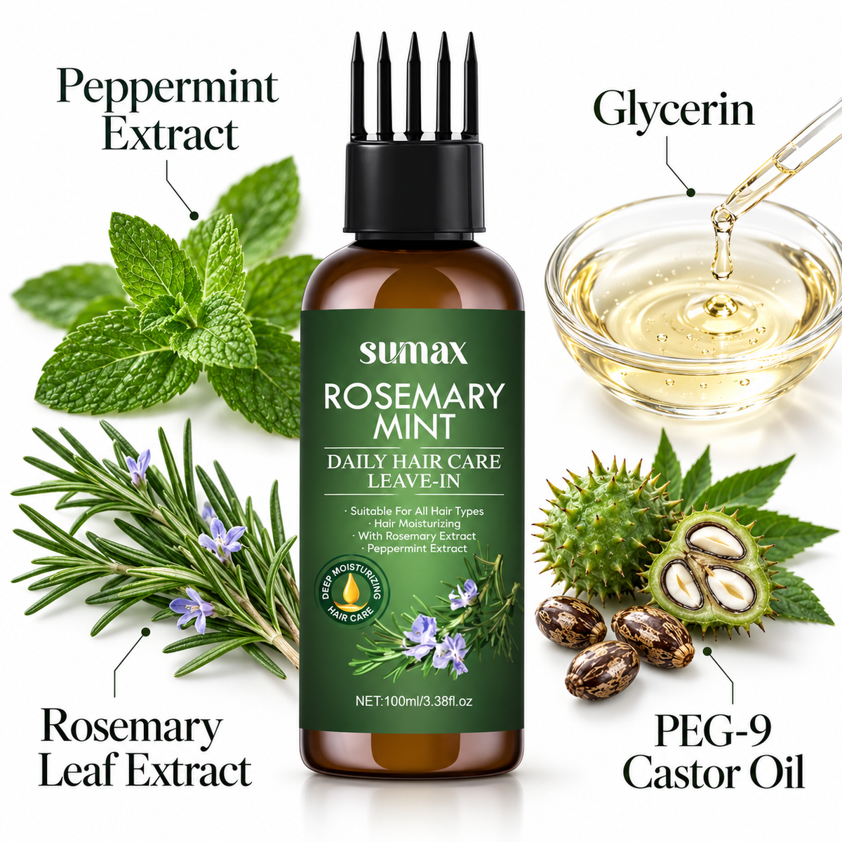Usma hair treatment oil product view