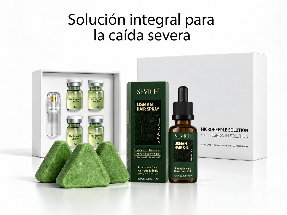 Complete hair care set for fragile hair