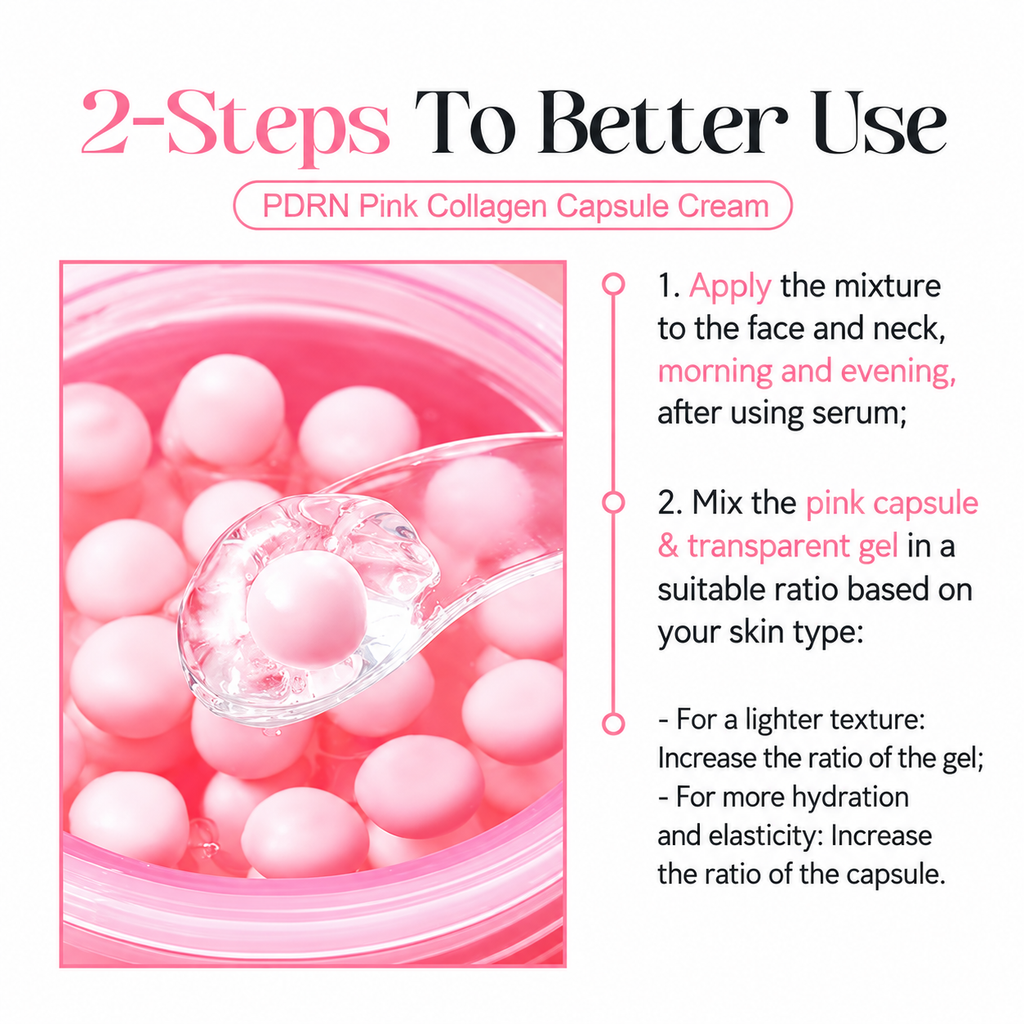 How to apply PDRN collagen capsule cream