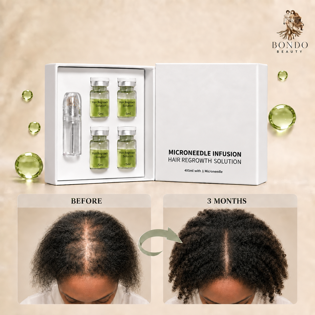 Microneedle applicator for hair care