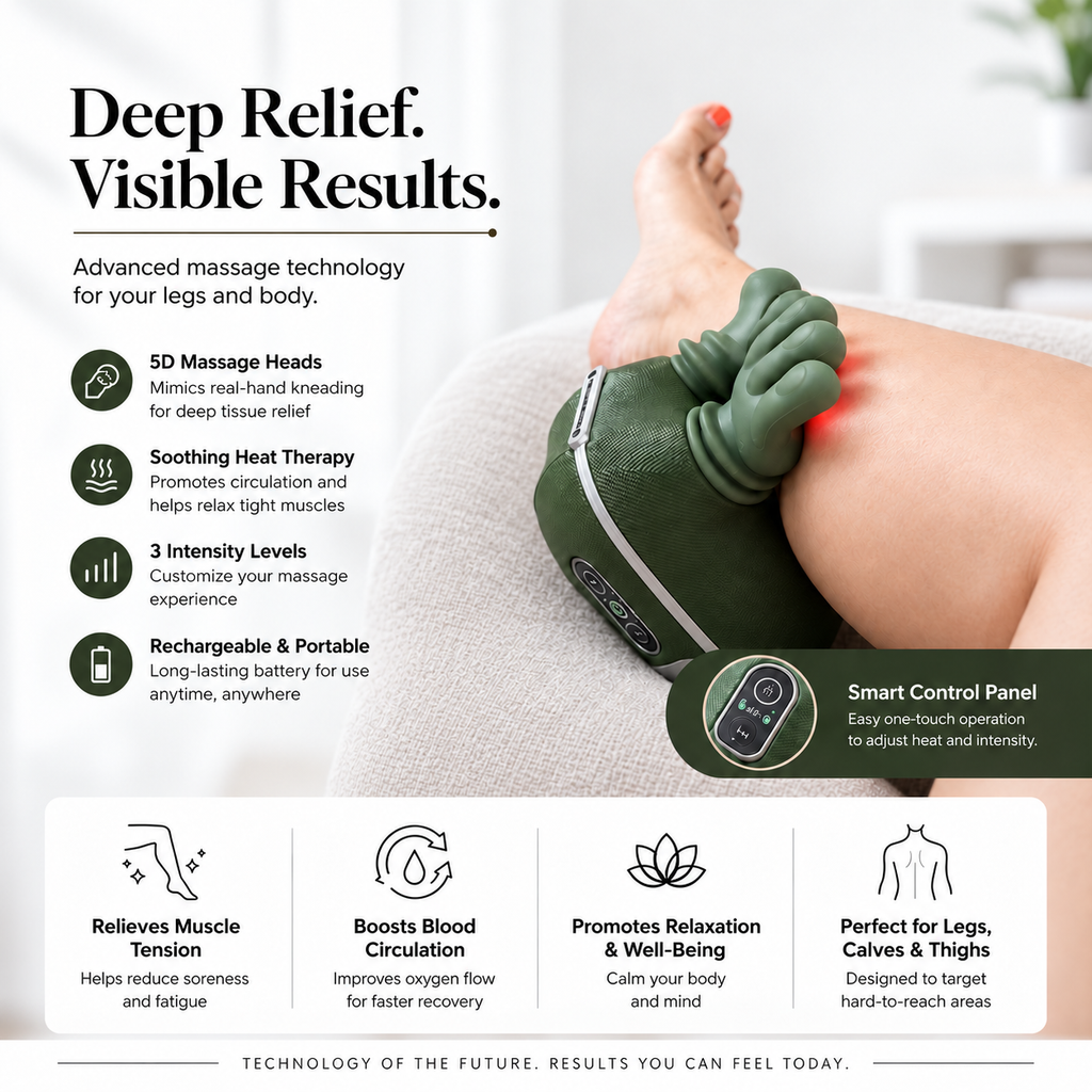 BioTouch massager used on the leg